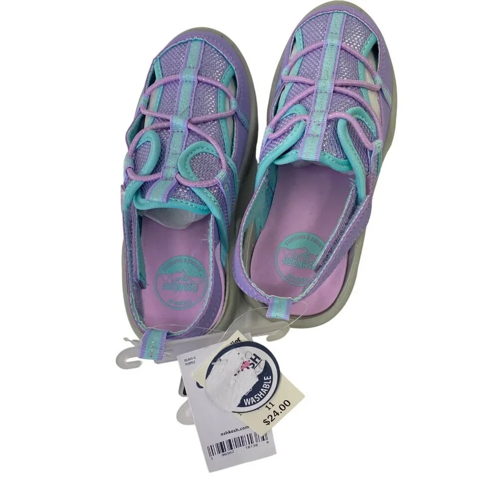 OSHKOSH GIRLS WASHABLE SANDALS‎ TODDLER SIZE 11 NEW WITH TAG